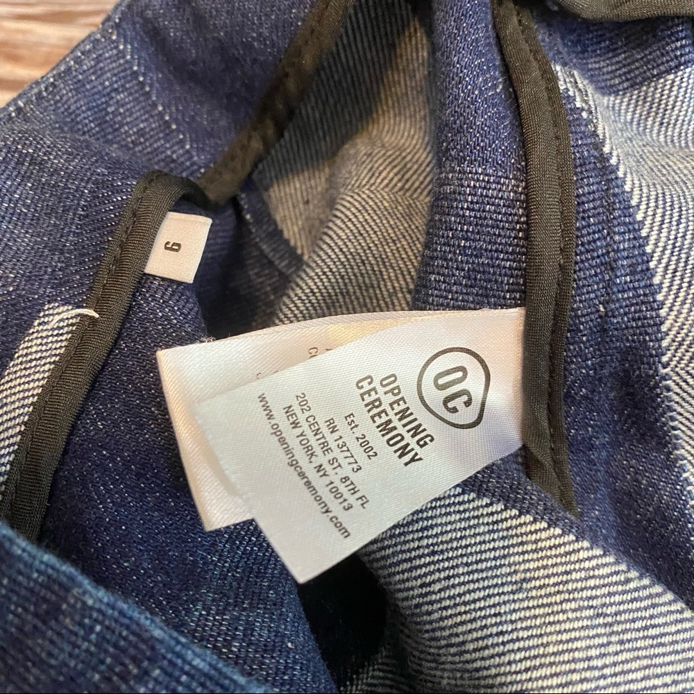 Opening Ceremony Patchwork Tab Mini Denim Skirt 6 - image 6